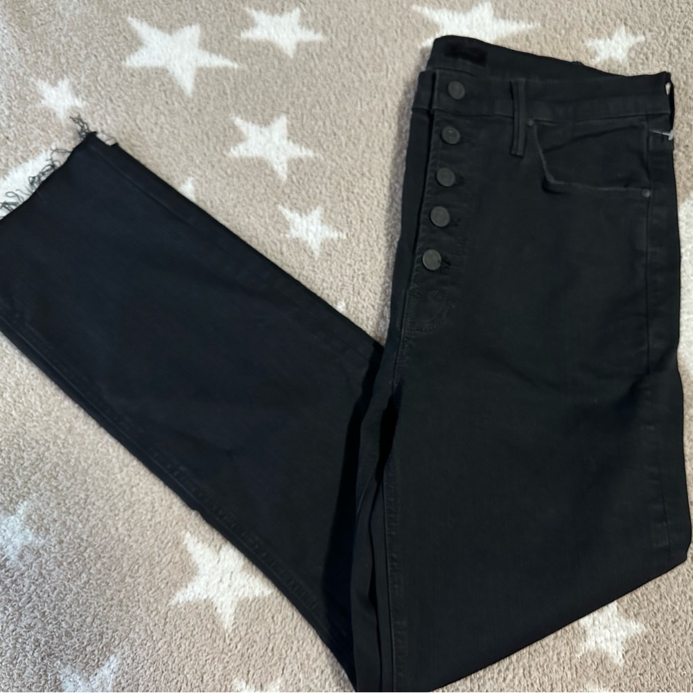 NWT MOTHER PIXIE DAZZLER ANKLE FRAY JEANS SZ 32